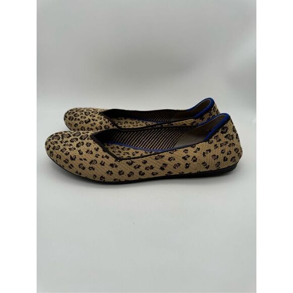 Rothy’s Women Size 10 Shoe Ballet Leopard Animal Print‎ Round Toe Flat Slip On - Picture 3 of 7